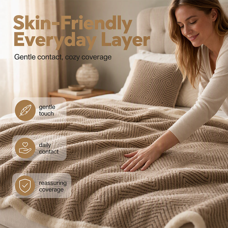 🛋️ 50% RABATT! 🧶 Doppellagige Kuscheldecke – Extra warm, weich & vielseitig – Ideal für Sofa, Bett & gemütliche Stunden zu Hause ✨