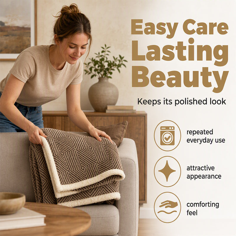 🛋️ 50% RABATT! 🧶 Doppellagige Kuscheldecke – Extra warm, weich & vielseitig – Ideal für Sofa, Bett & gemütliche Stunden zu Hause ✨