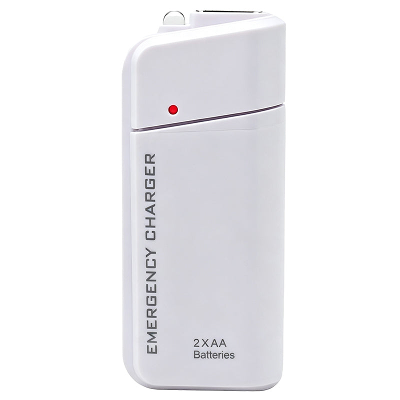 💥💥Heute 50 % Rabatt!📱🔋Tragbares Notfall-Ladegerät für Mobiltelefone – Powerbank mit AA-Batterien und LED-Taschenlampe