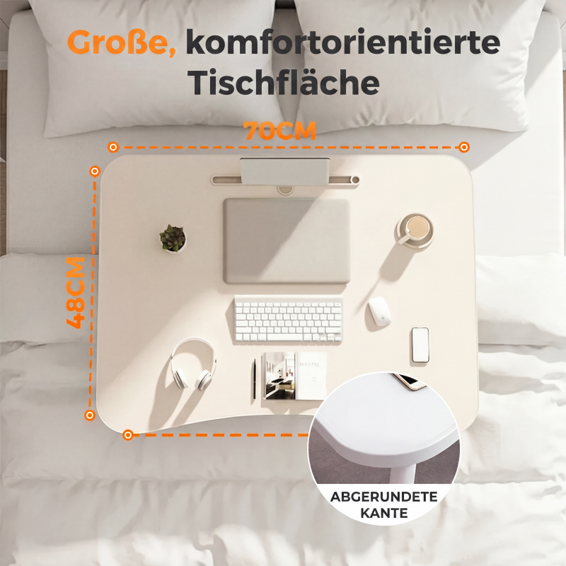⏳Nur für kurze Zeit – 50% RABATT⏰Klappbarer Laptop-Bettisch mit Becherhalter