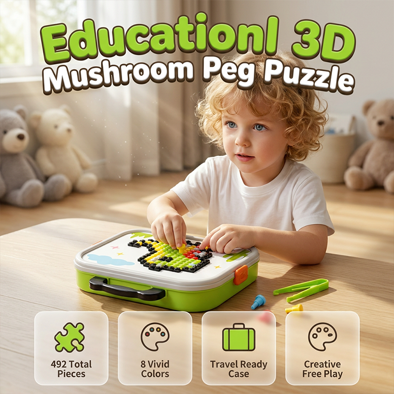 Kreatives 3D-Pilz-Steckpuzzle