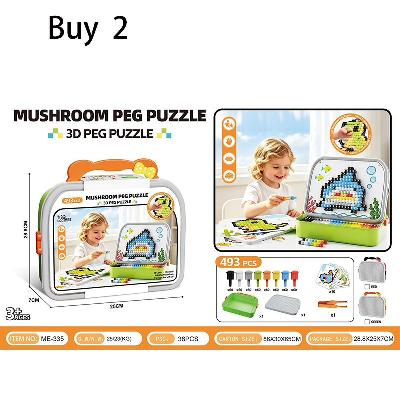 Kreatives 3D-Pilz-Steckpuzzle