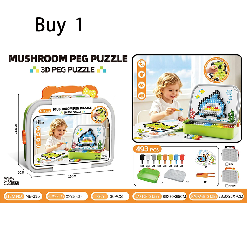 Kreatives 3D-Pilz-Steckpuzzle