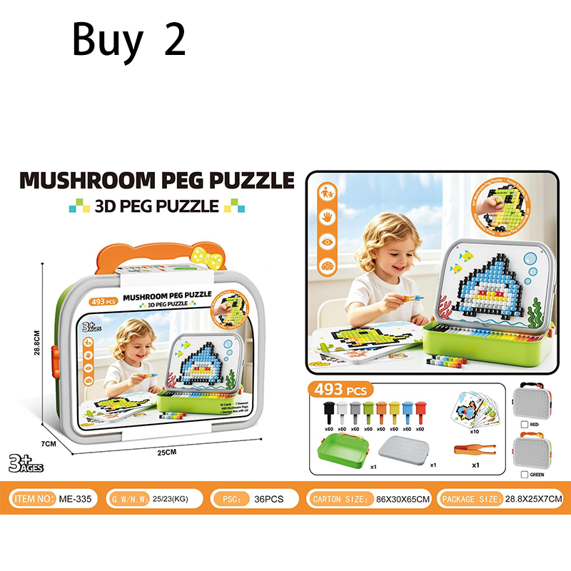 Kreatives 3D-Pilz-Steckpuzzle