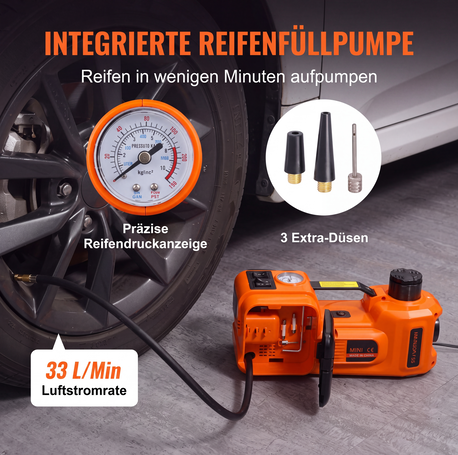 📢📢50% RABATT !!⏰🚗Unentbehrliche Werkzeuge für die Autoreparatur🛠️ - 12V elektrischer hydraulischer Wagenheber für Pkw