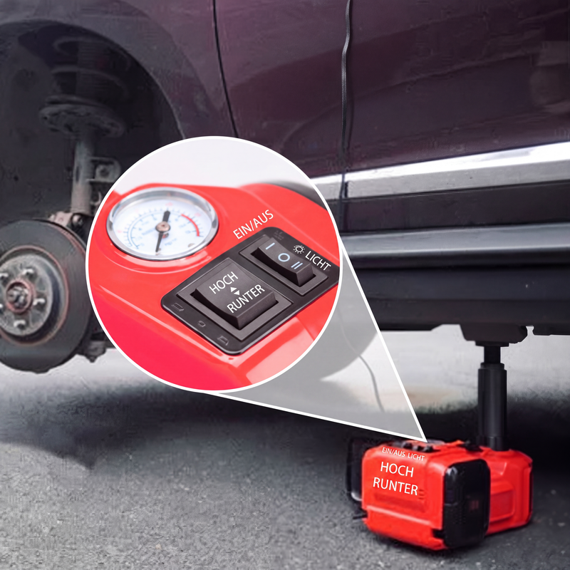 📢📢50% RABATT !!⏰🚗Unentbehrliche Werkzeuge für die Autoreparatur🛠️ - 12V elektrischer hydraulischer Wagenheber für Pkw