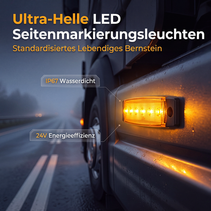 10 Stück LED-Seitenmarkierungsleuchten für Lastwagen
