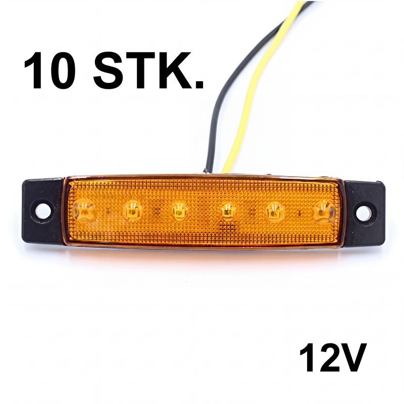 10 Stück LED-Seitenmarkierungsleuchten für Lastwagen