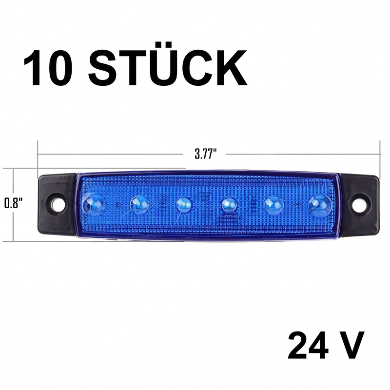 10 Stück LED-Seitenmarkierungsleuchten für Lastwagen