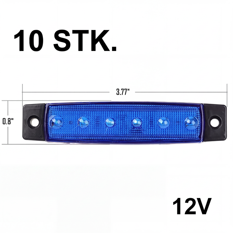 10 Stück LED-Seitenmarkierungsleuchten für Lastwagen