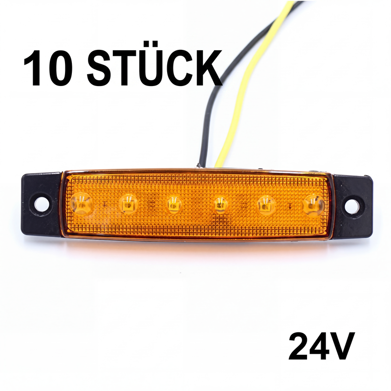 10 Stück LED-Seitenmarkierungsleuchten für Lastwagen