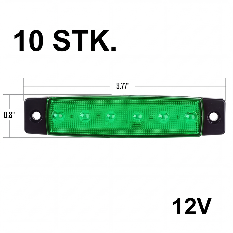 10 Stück LED-Seitenmarkierungsleuchten für Lastwagen