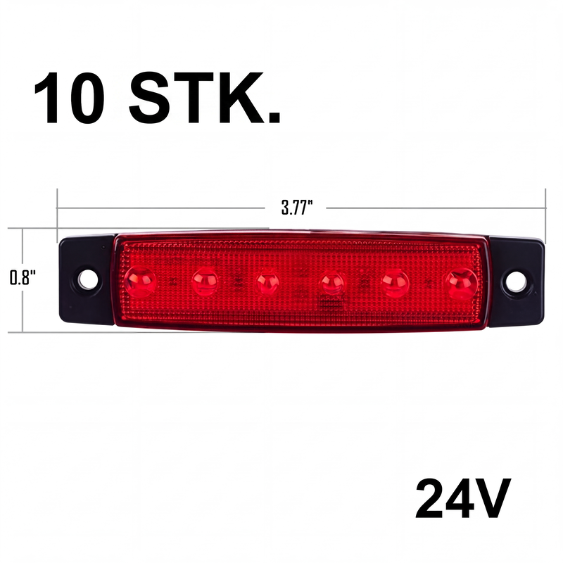 10 Stück LED-Seitenmarkierungsleuchten für Lastwagen
