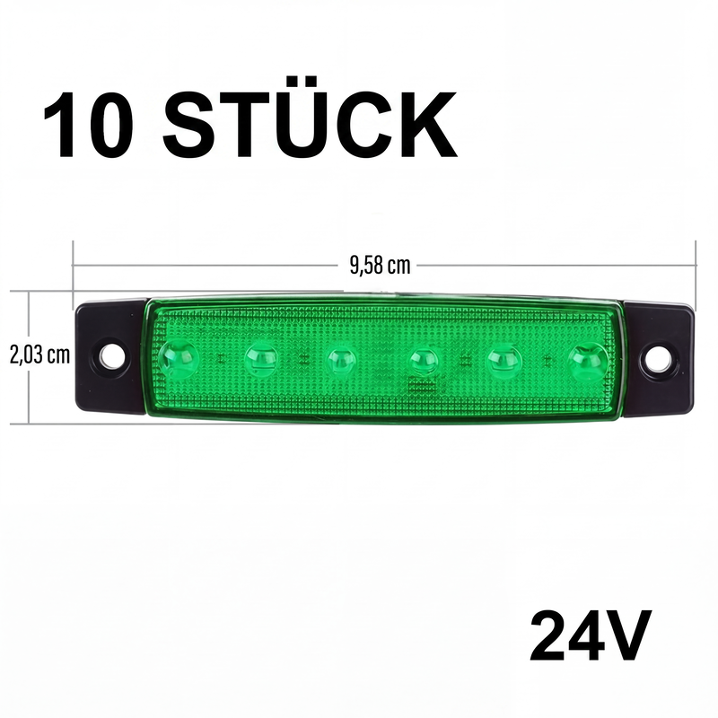 10 Stück LED-Seitenmarkierungsleuchten für Lastwagen