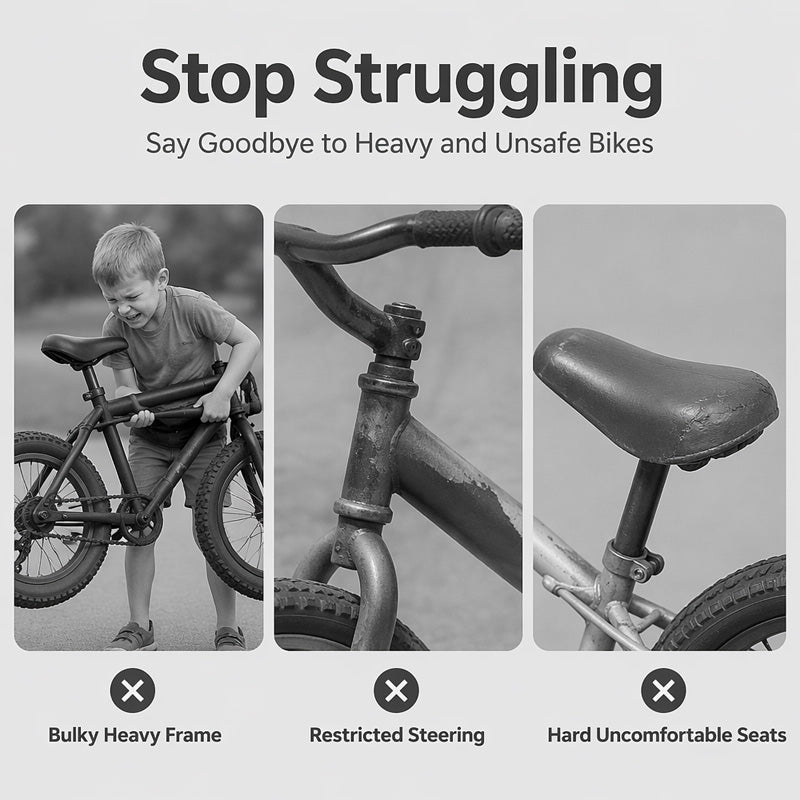 🔥 50 % Rabatt! 🚲 2-in-1 Kinder-Laufrad ohne Pedale – Stabiler Balance-Bike mit Stahlrahmen für Kleinkinder