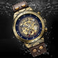 📢📢 40% RABATT !!⏰ Mechanische Retro-Uhr – Automatikwerk, Doppel-Armbandwahl (Stahl/Leder) – Vintage-Stil, moderne Präzision ✨