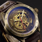 📢📢 40% RABATT !!⏰ Mechanische Retro-Uhr – Automatikwerk, Doppel-Armbandwahl (Stahl/Leder) – Vintage-Stil, moderne Präzision ✨