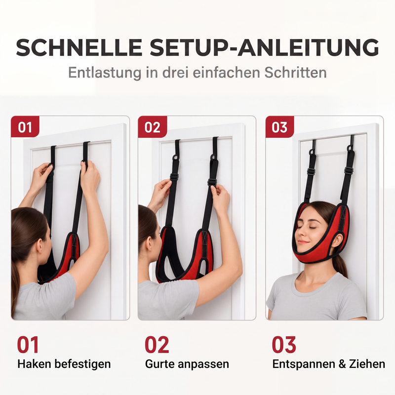 🚪 50% RABATT! 💆 Traktionsgerät für Nacken – Über‑Tür‑Montage & schmerzlindernd ✨