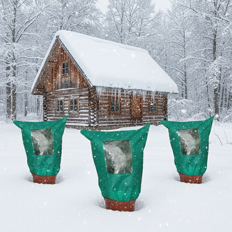 📢📢50% RABATT !!⏰🌱Winterschutz-Pflanzenhülle mit Reißverschluss und Kordelzug zum Frostschutz