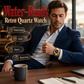 Herren Retro Klassische Quarzuhr
