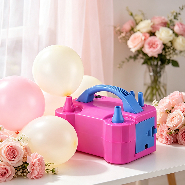 Elektrische Ballonpumpe mit zwei Düsen