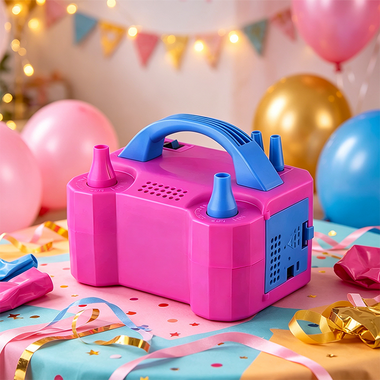 Elektrische Ballonpumpe mit zwei Düsen