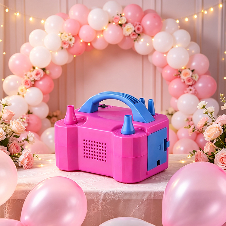 Elektrische Ballonpumpe mit zwei Düsen