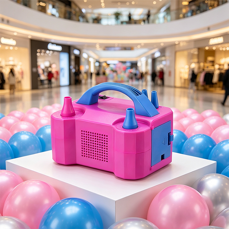 Elektrische Ballonpumpe mit zwei Düsen