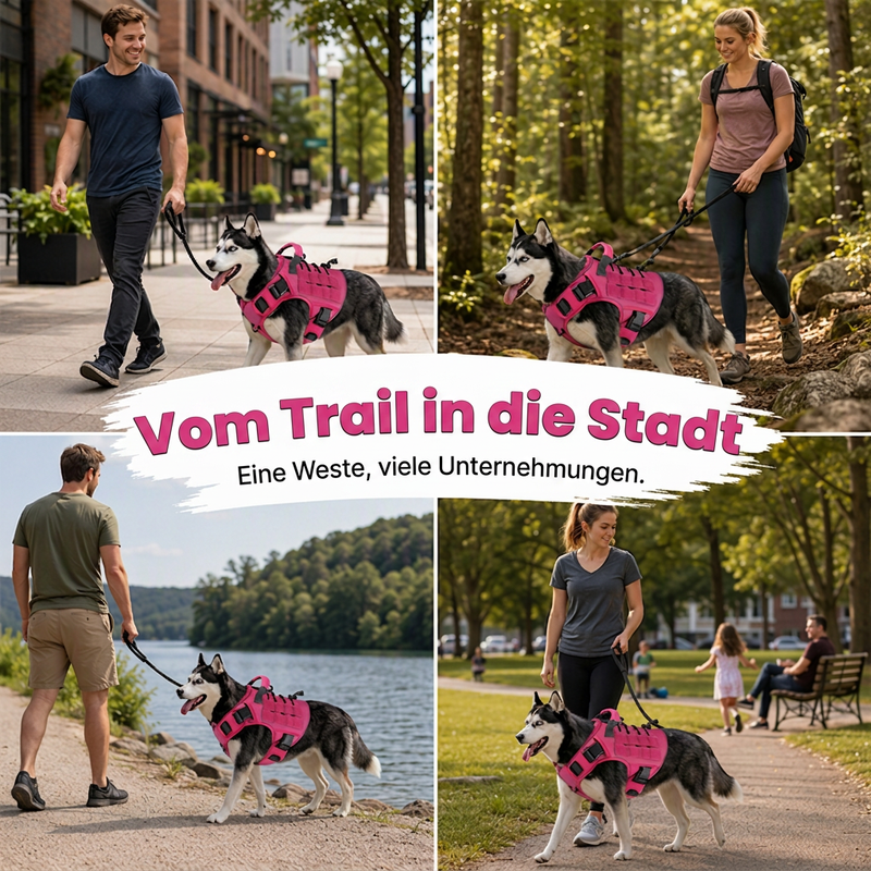 🐾 50% RABATT! 🛡️ Taktisches Hundegeschirr – Wasserabweisend & robuster Griff ✨