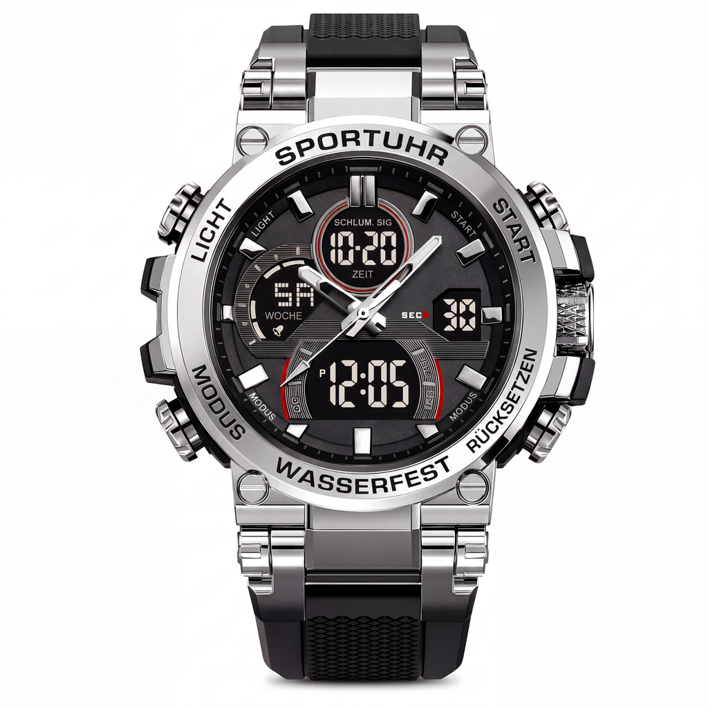 📢📢50% RABATT !!⏰Taktische Digital-Sportuhr im Stil 50M, wasserdicht und multifunktional