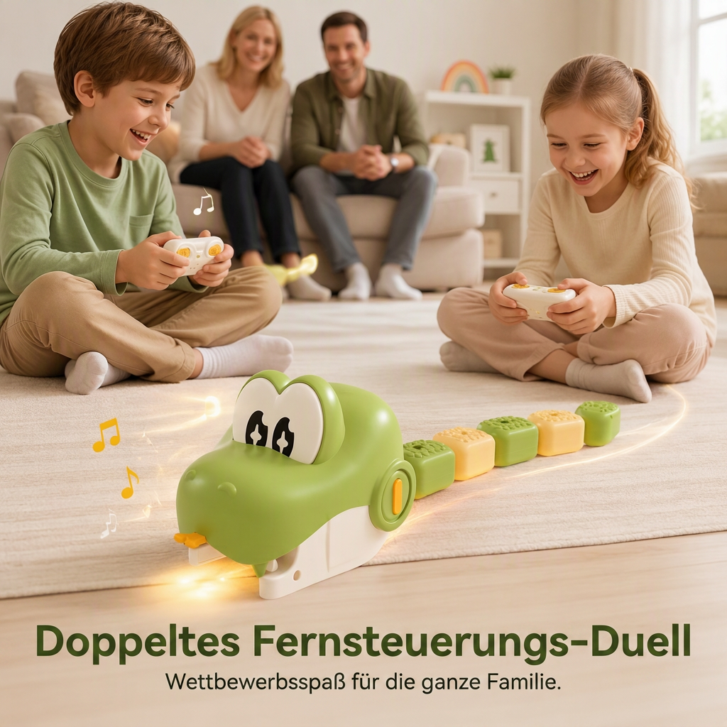 🐍🎮 RC Battle Snake – 50 % Rabatt! Magnetisches Zusammenstecken zum Verlängern, präzise Fernsteuerung – interaktiver Eltern-Kind-Wettbewerb. ⚡