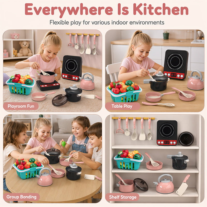 🔥 Heute -50 %! 🍳 Rollenspiel-Küchenset für Kinder