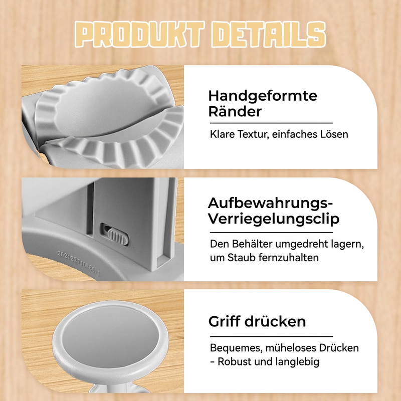 🥟50 % RABATT !! ✨Teigtaschenformer für hausgemachte Dumplings