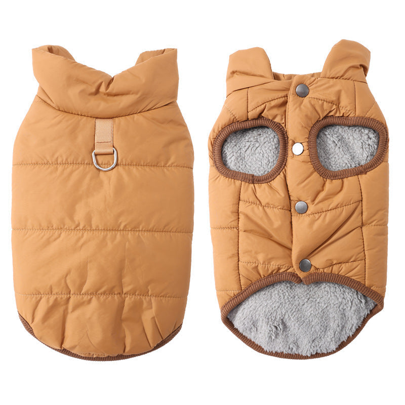 🐶 50% RABATT! ❄️ Hunde-Winterweste – Fleecefutter, winddicht & mit Anlein-Ring ✨