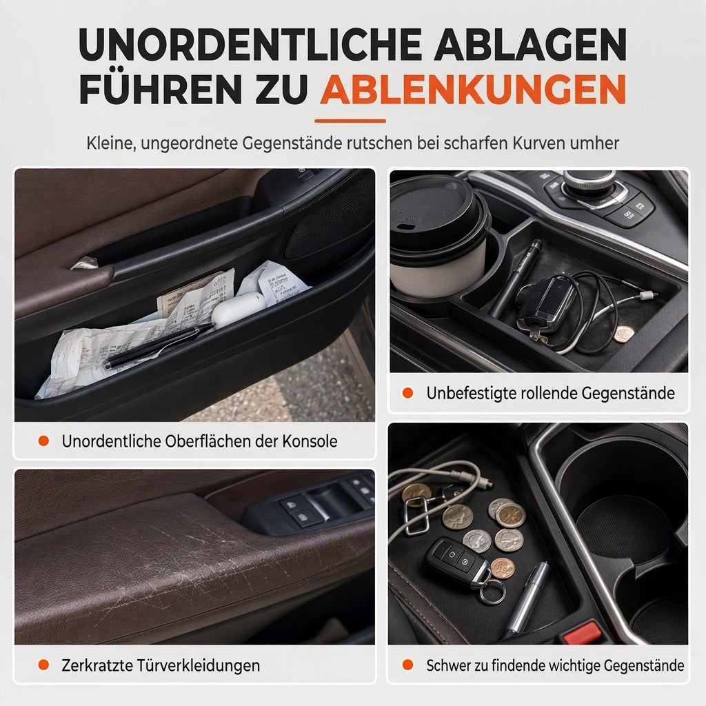 📢📢50% RABATT !!⏰Multifunktionaler klappbarer Autotür-Becherhalter, Aufbewahrungsregal für Getränke und Wasserflaschen mit großem Durchmesser
