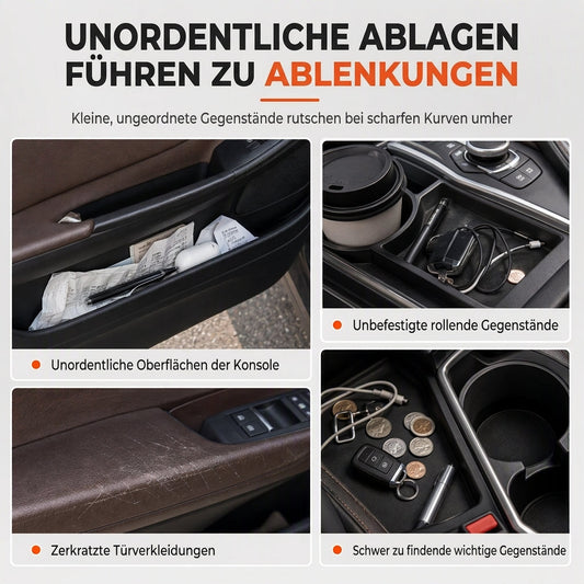 📢📢50% RABATT !!⏰Multifunktionaler klappbarer Autotür-Becherhalter, Aufbewahrungsregal für Getränke und Wasserflaschen mit großem Durchmesser
