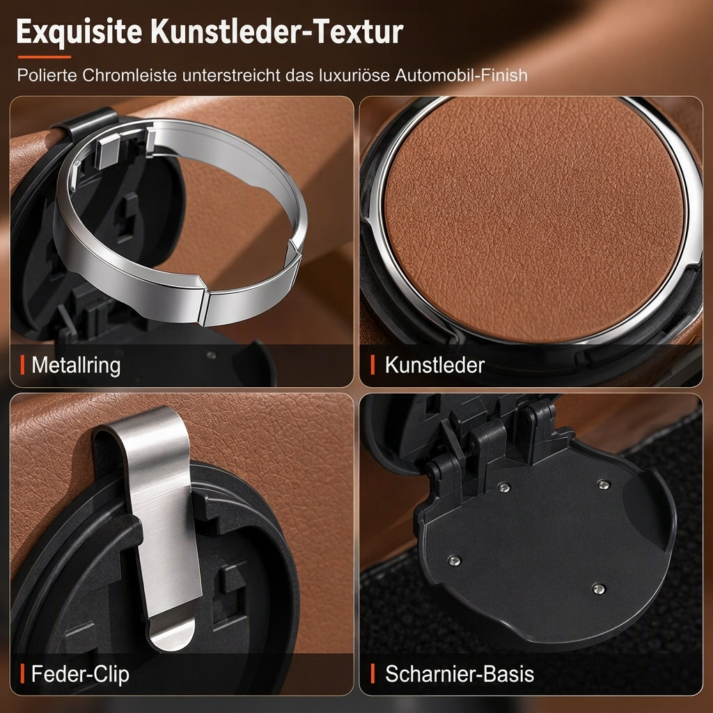 📢📢50% RABATT !!⏰Multifunktionaler klappbarer Autotür-Becherhalter, Aufbewahrungsregal für Getränke und Wasserflaschen mit großem Durchmesser