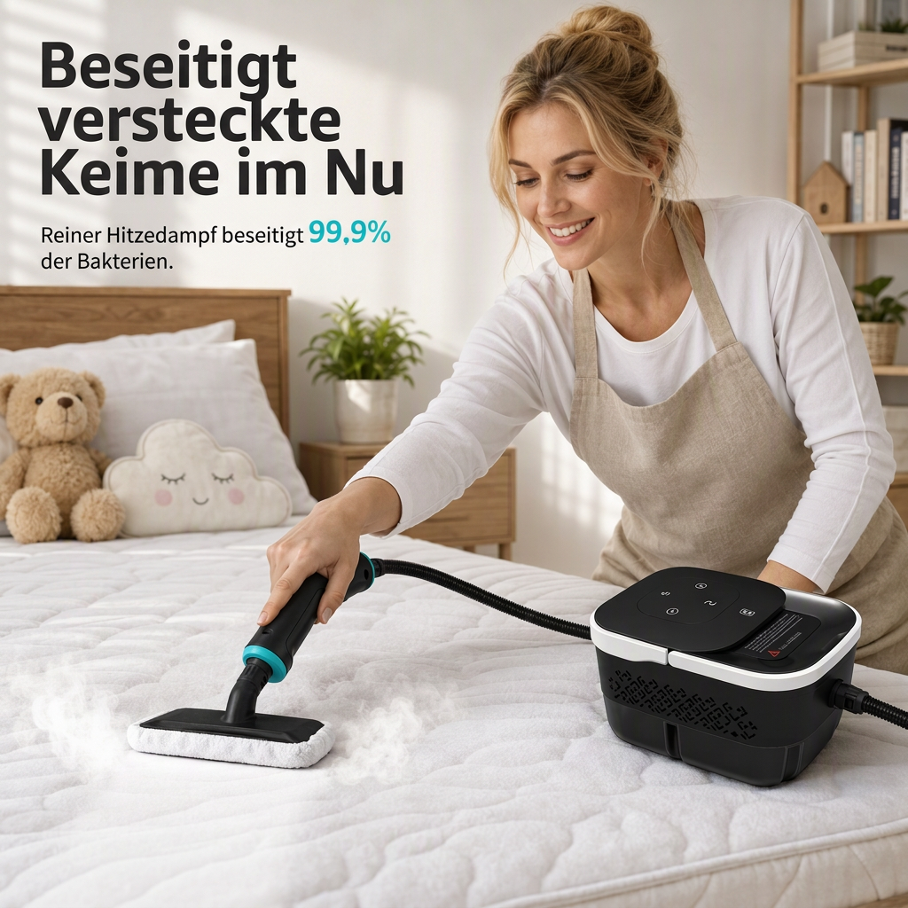 📢📢50% RABATT !♨️ Dampfreiniger mit Digitalanzeige – Hochdruck & Hochtemperatur, multifunktional für Küche, Bad & Haushalt