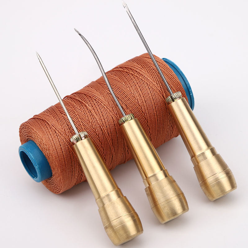 📢📢JETZT 50 % RABATT!! ⏰5-teiliges Leder-Nähahle-Set mit gewachstem Faden🧵