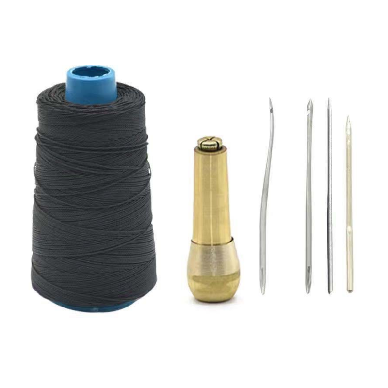 📢📢JETZT 50 % RABATT!! ⏰5-teiliges Leder-Nähahle-Set mit gewachstem Faden🧵