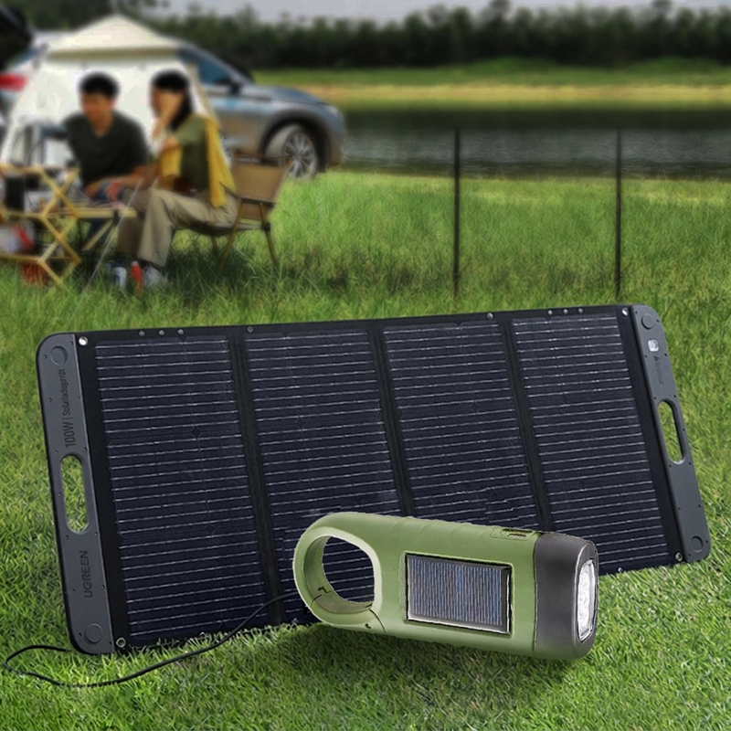 📢📢50% RABATT !!⏰Outdoor-Notlampe (Handkurbel + Solar + USB-Aufladung)