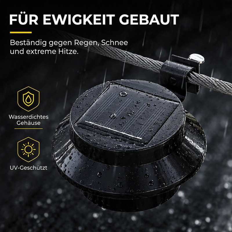 🔥50% RABATT🔥 SOLAR GARTENLEUCHTEN Wasserdicht für Dachrinnen und Wände