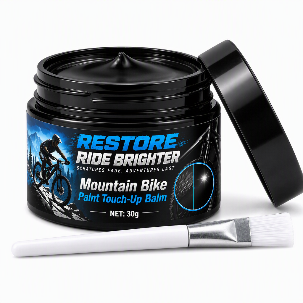 🚲 NUR HEUTE 50 % RABATT!! 🎨 Fahrradrahmen-Lackausbesserungspaste mit Pinsel zur Reparatur von Kratzern und Abnutzungsspuren an Mountainbikes⠋