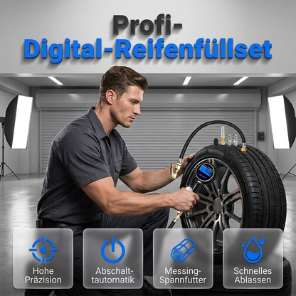 📢📢50% RABATT !!⏰Digitaler Reifendruckmesser mit Aufpumpfunktion