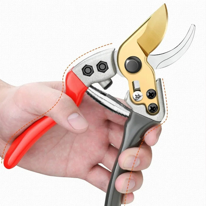 🌱  50 % Rabatt ! Robuste SK5-Gartenschere – Scharfer Schnitt, mühelose Gartenpflege! 🌿 Ultrascharfe Klinge, rutschfester Griff, stark für Äste & Sträucher ✂️