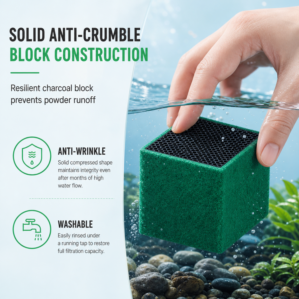 🐠 50 % RABATT!  Aktivkohle-Filterwürfel für Aquarien – Wabenstruktur für kristallklares Wasser & Geruchsneutralisierung 🌿