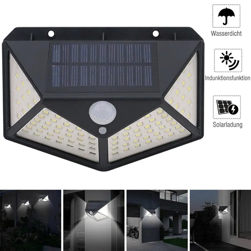⏳Begrenzte Zeit 50% Rabatt ☀️🏡 Solar Bewegungsmelderleuchten – 100 LED, IP65 wasserdicht, KEINE STROMKOSTEN 🔒🇬🇧