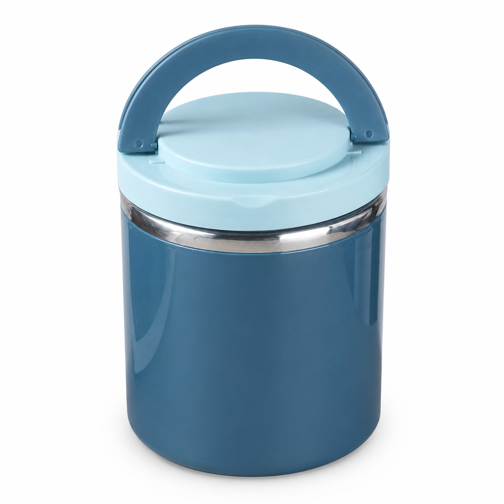 Portable Stainless Steel Insulated Lunch Box with Lid Multi Layer Stackable Bento Food Container for Students and Office Workers