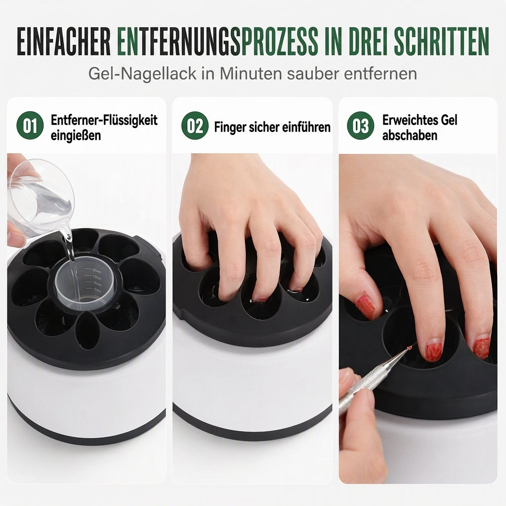 36W elektrische Dampf-Nagellack-Entfernmaschine – langlebiges Gel-Lack-Dampf-Entferner-Maniküre-Werkzeug