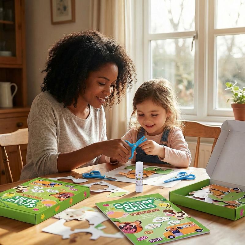 Kinder Schneideübungs-Activity-Book Set